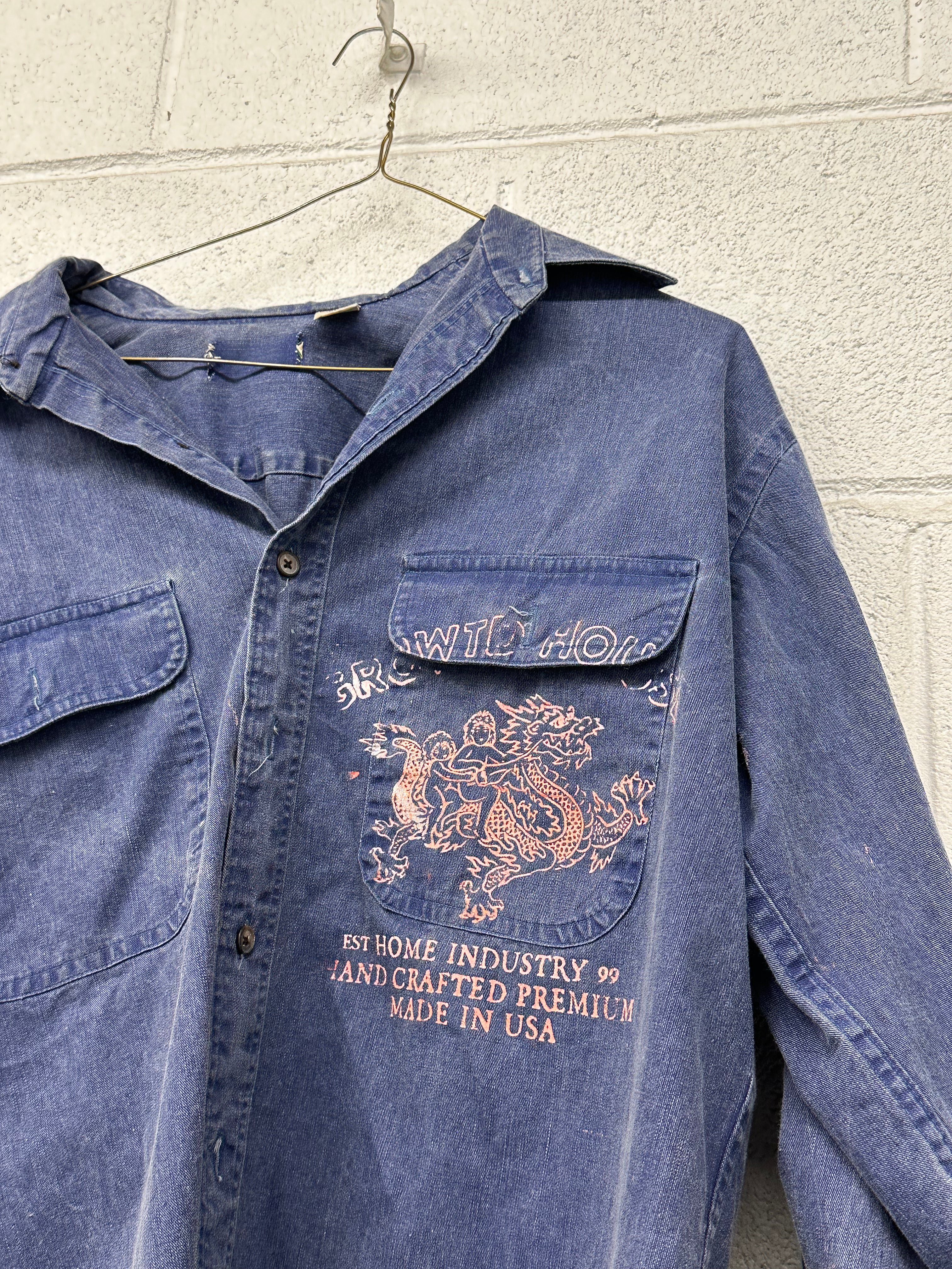 KNUCKLE BUSTER | LONG SLEEVE WORK SHIRT (L)